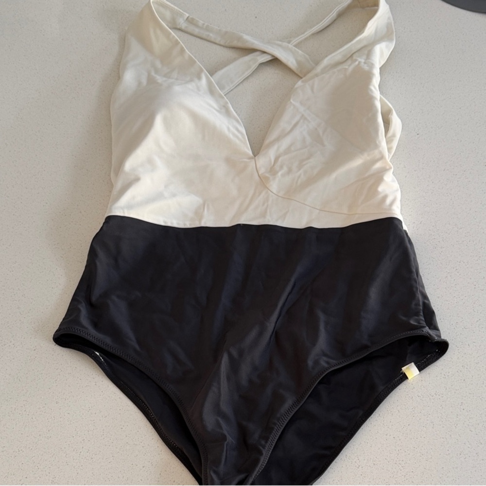 Summersalt Black and Cream Swimsuit